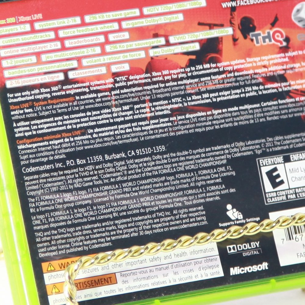 F1 2011 Formula 1 Racing XBOX 360 Racing Video Game - Picture 4 of 4